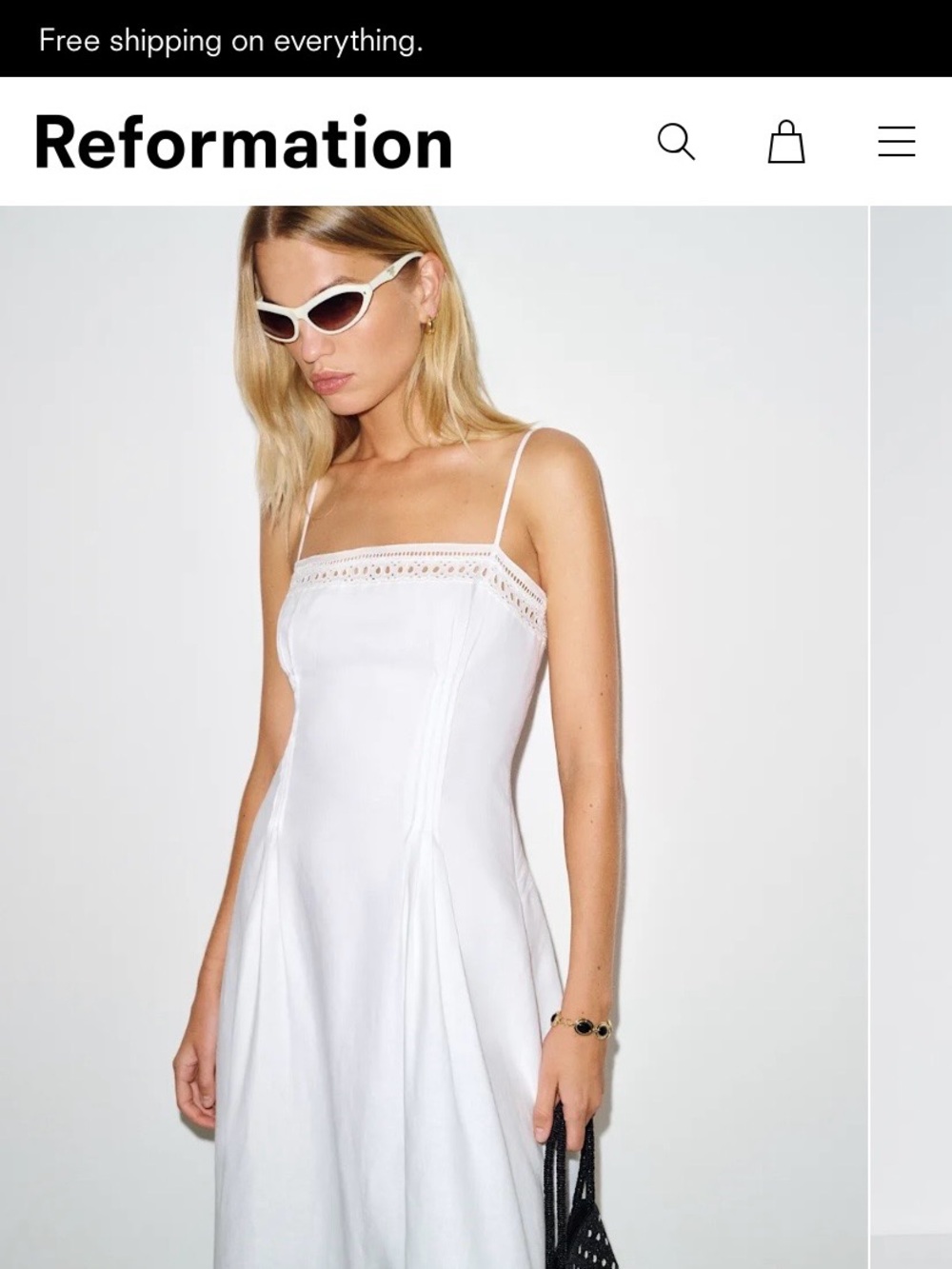 Reformation Pomona Linen Dress, BRAND NEW, TAGS STILL ON - Picture 4 of 4
